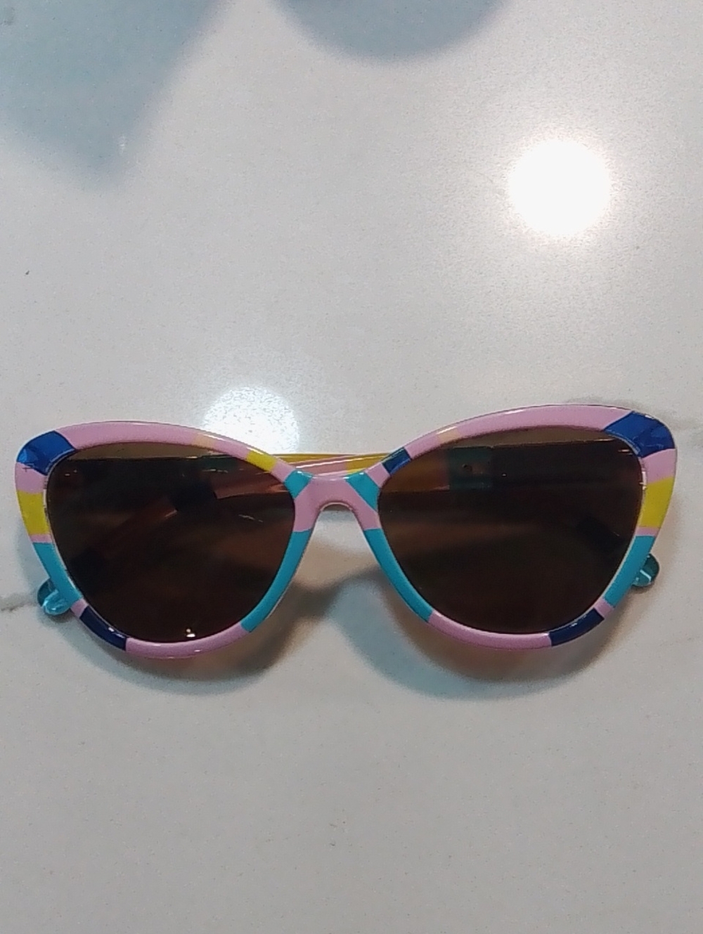 PRIVÉ REVAUX Pink Multicolor Ovcolorblock Cat Eye Sunglasses - Pastel Multicolor